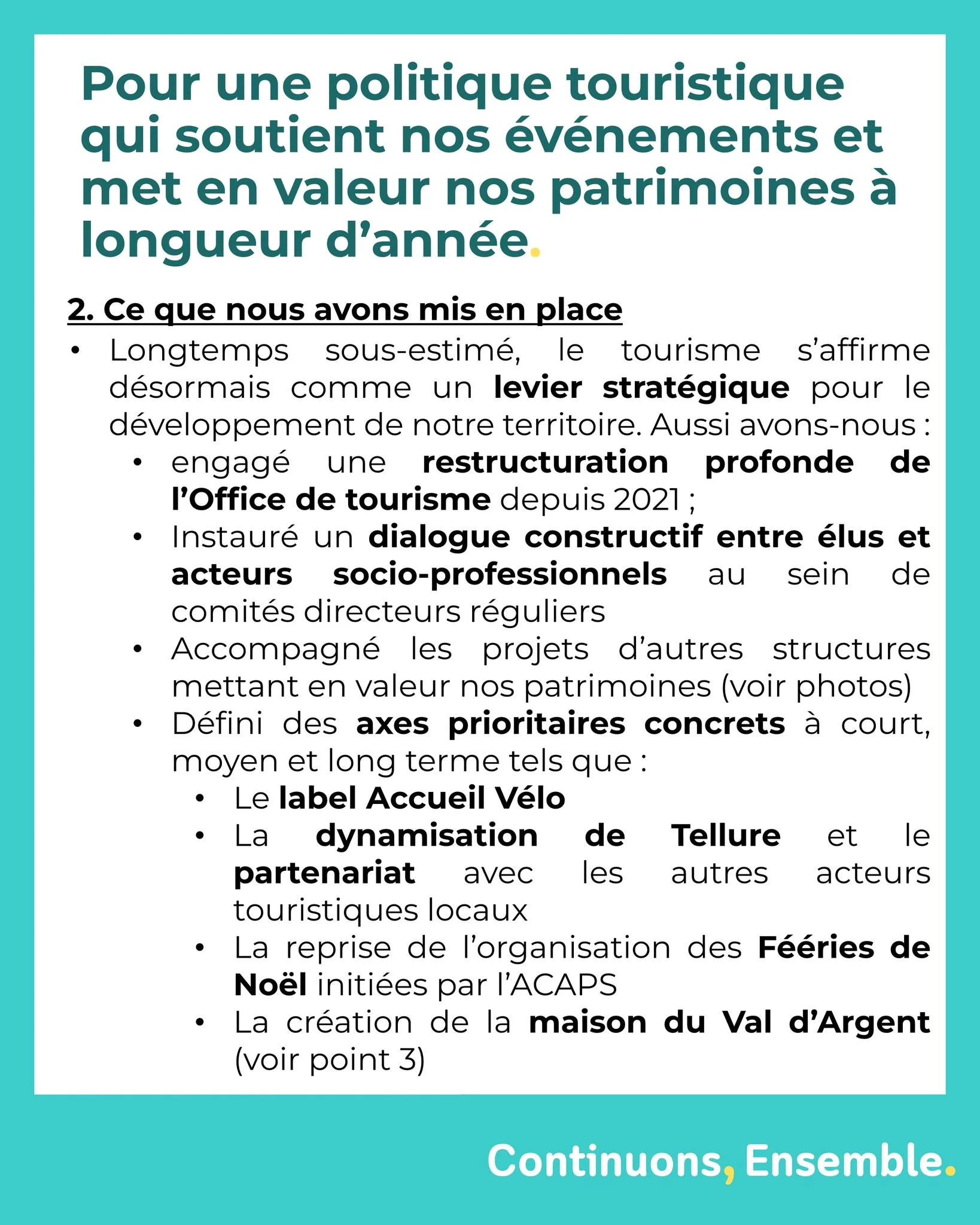 Tourisme - Bilan Noëllie Hestin